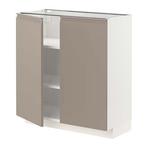 METOD base cabinet with shelves/2 doors