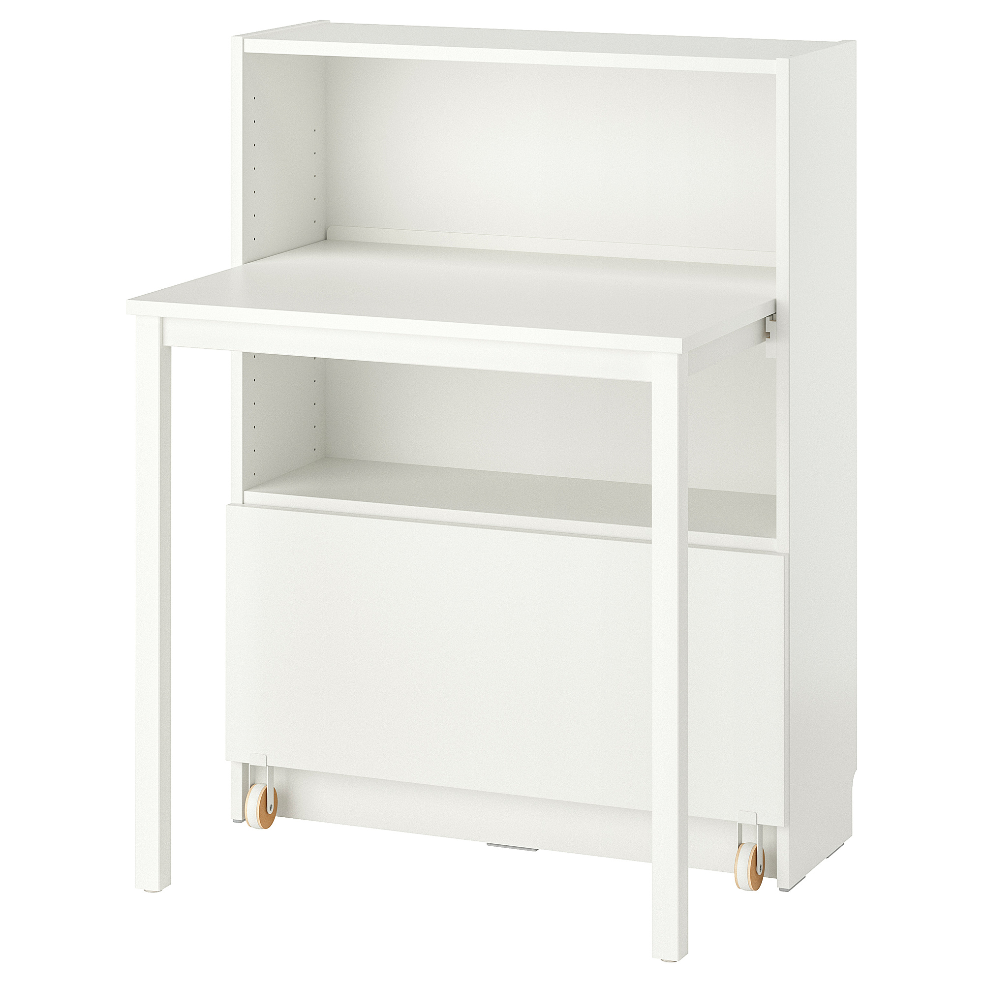 BILLY bookcase with desk and drawer