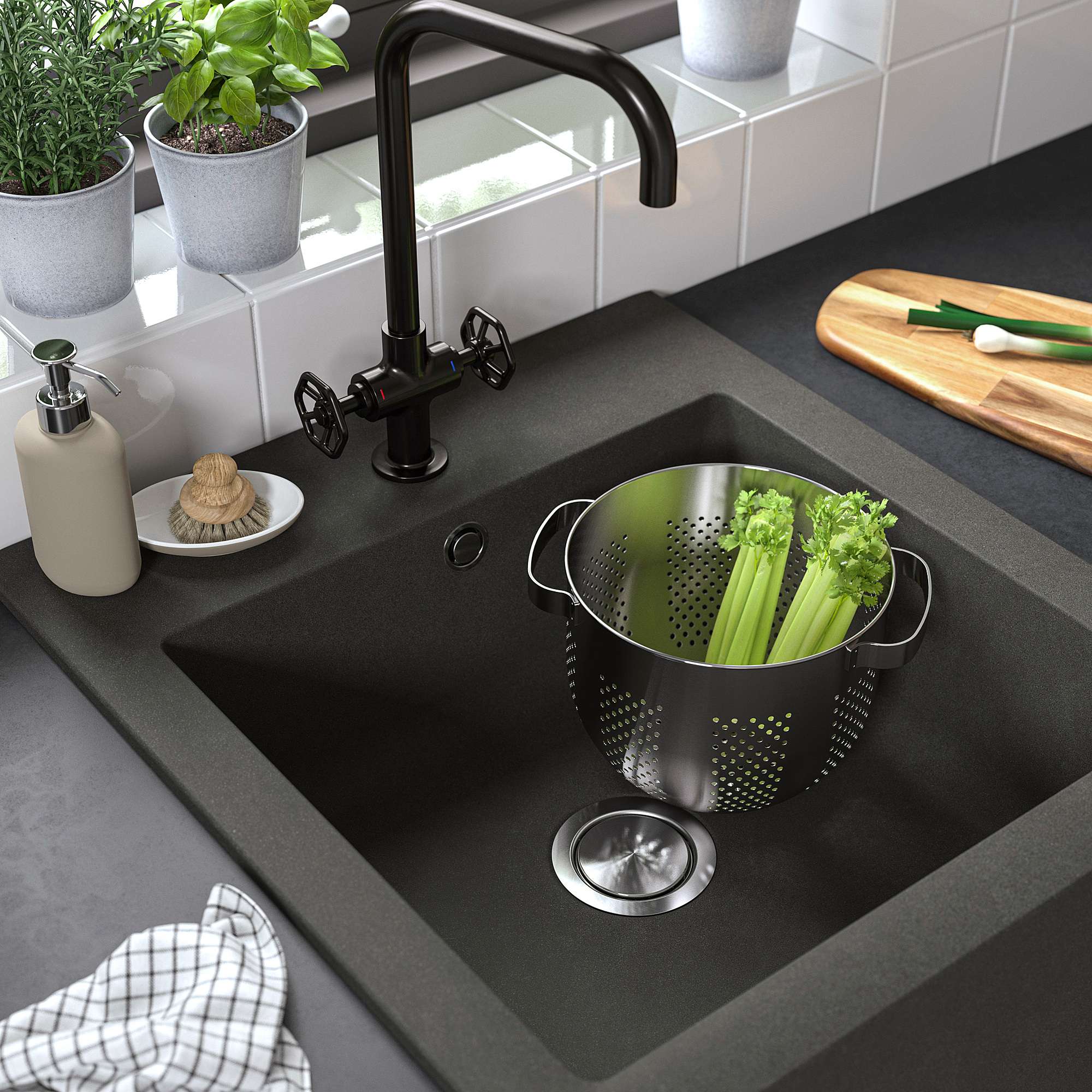 TALLSJÖN sink bowl w visible front