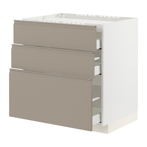 METOD/MAXIMERA base cab f hob/3 fronts/3 drawers