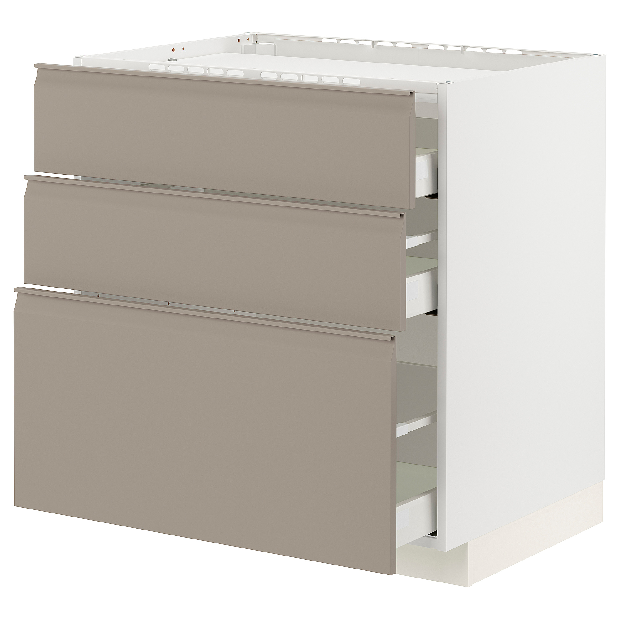 METOD/MAXIMERA base cab f hob/3 fronts/3 drawers