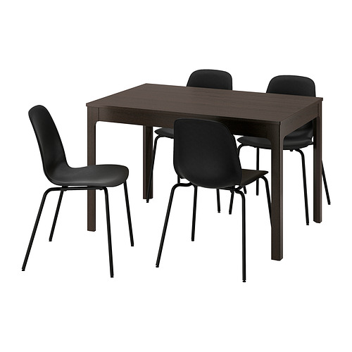 EKEDALEN/LIDÅS table and 4 chairs