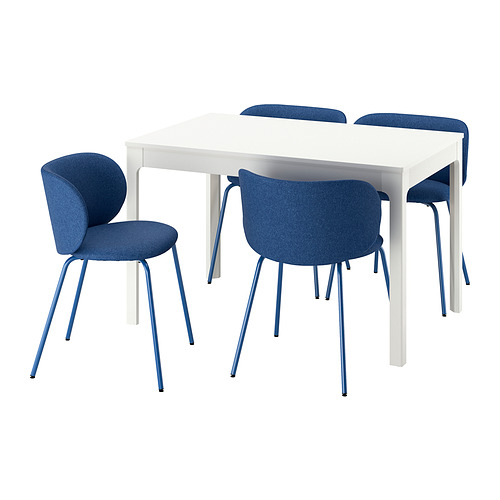EKEDALEN/KRYLBO table and 4 chairs