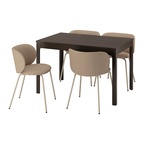 EKEDALEN/KRYLBO table and 4 chairs