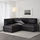 VALLENTUNA - 三人座轉角沙發附2沙發床, Murum 黑色 | IKEA 線上購物 - PE607445_S1