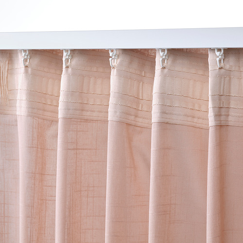 SILVERLÖNN - 紗簾 2件裝, 淺粉紅色 | IKEA 線上購物 - PE836306_S4