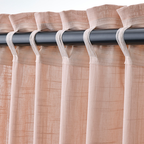SILVERLÖNN - 紗簾 2件裝, 淺粉紅色 | IKEA 線上購物 - PE836305_S4