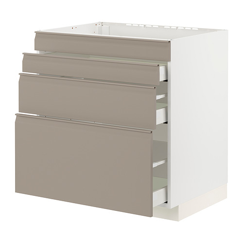 METOD/MAXIMERA base cab f hob/4 fronts/3 drawers