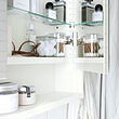 FAXÄLVEN mirror cabinet w built-in lighting