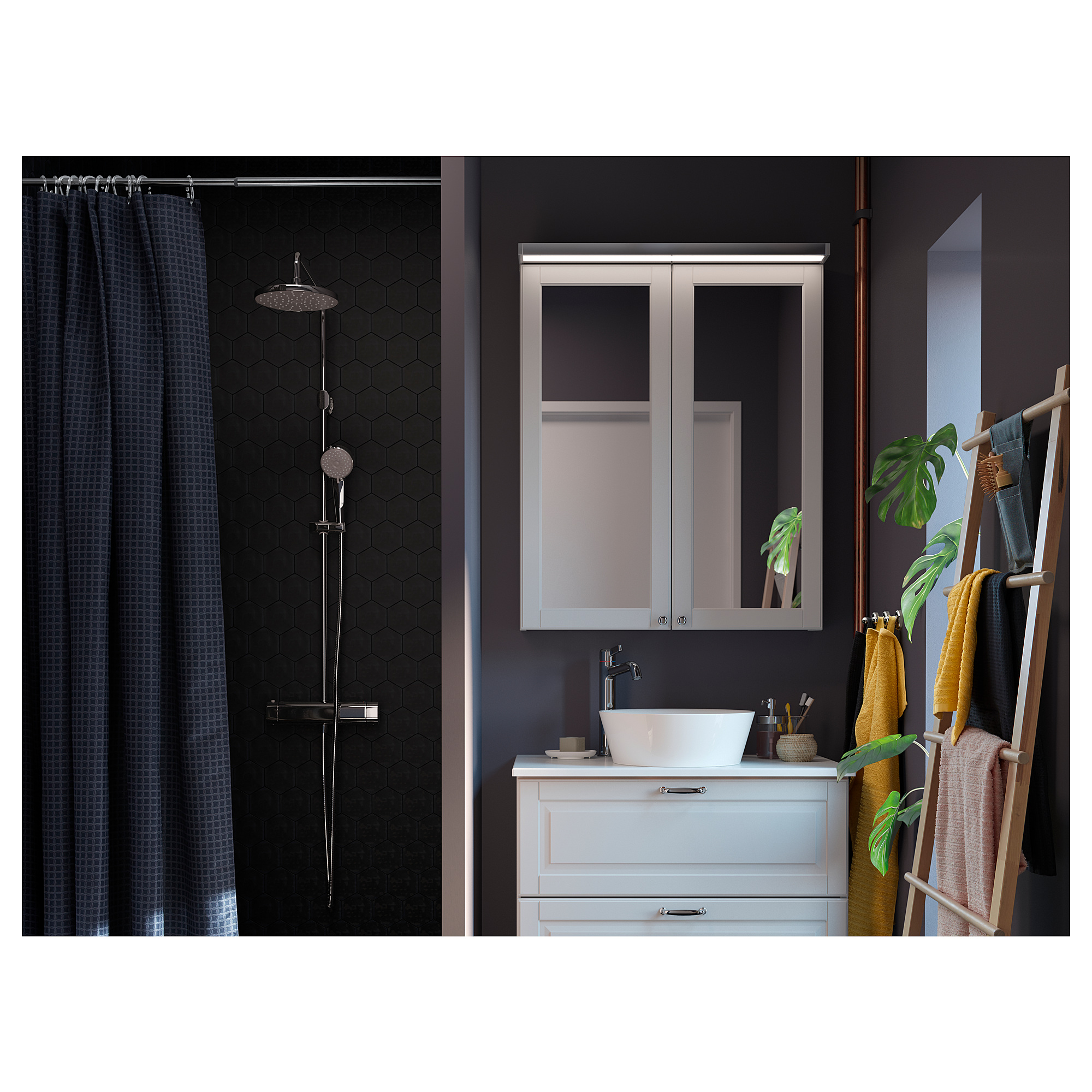 BROGRUND shower set with thermostatic mixer