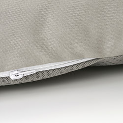BONDHOLMEN - 2-seat sofa, outdoor, grey stained/Kuddarna beige | IKEA Taiwan Online - PE769832_S3
