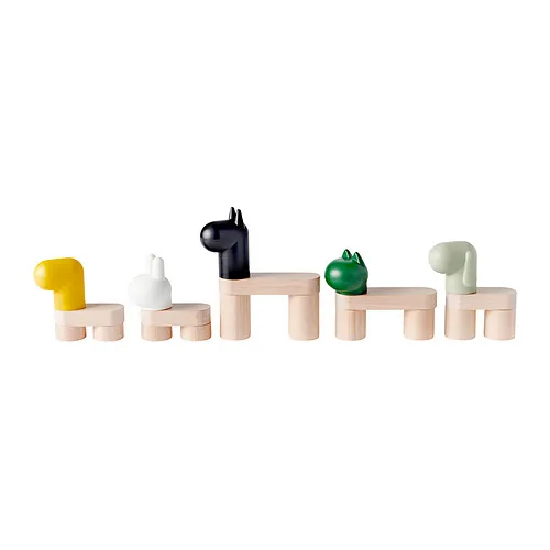 GREJSIMOJS - 20-piece toy building blocks, mix and match/5 figurines | IKEA Taiwan Online - PE982132_S4