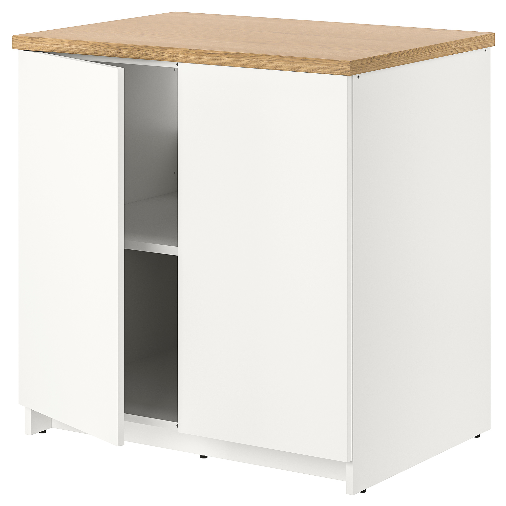 KNOXHULT base cabinet with doors, white