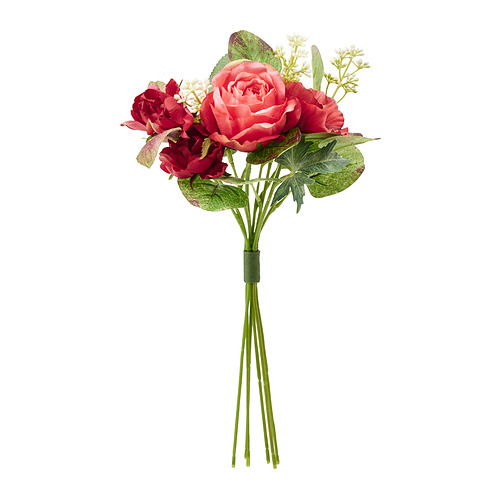 SMYCKA - 人造花束, 室內/戶外用 粉紅色/紅色 | IKEA 線上購物 - PE836355_S4