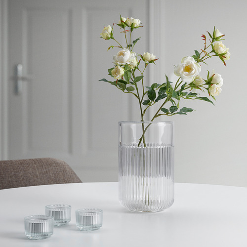 SMYCKA - 人造花, 室內/戶外用/迷你玫瑰 白色 | IKEA 線上購物 - PE836375_S4