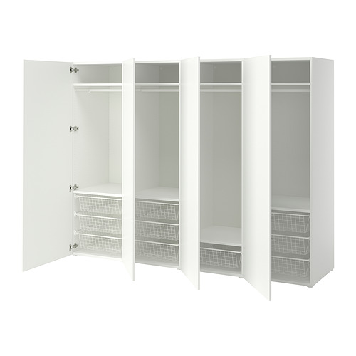 PLATSA wardrobe with 4 doors