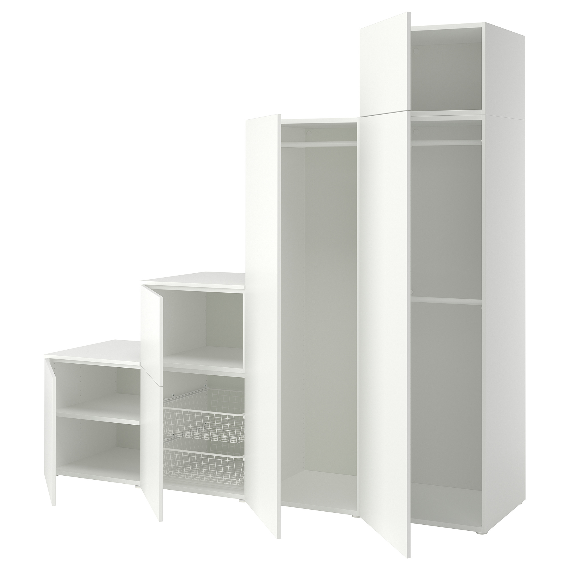 PLATSA wardrobe w 6 doors