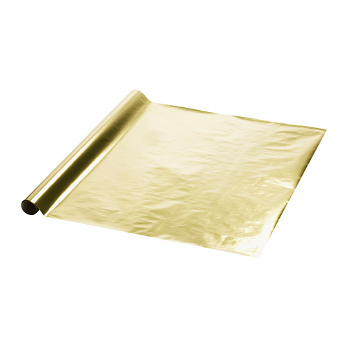 VINTERFINT - gift wrap roll, gold-colour, 3x0.7 m | IKEA Taiwan Online - PE790973_S4