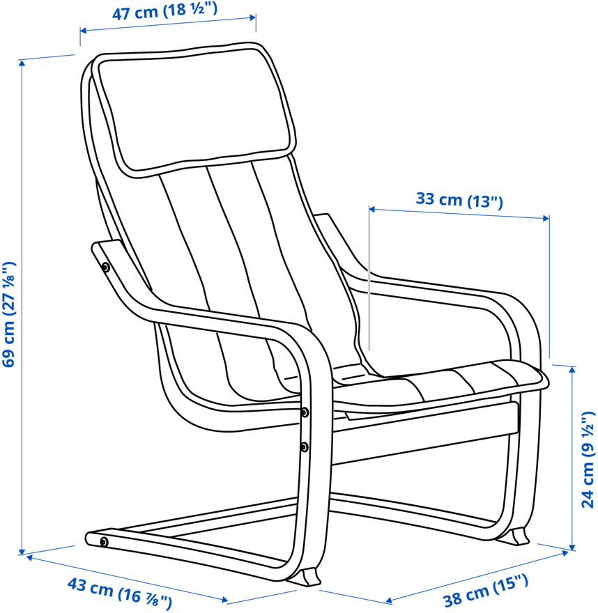POÄNG children's armchair