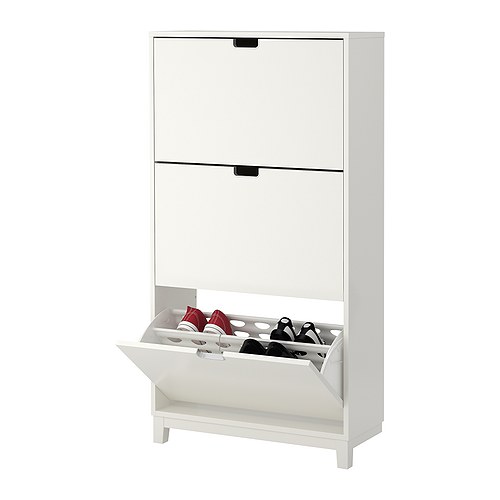 STÄLL - 三格鞋櫃, 白色 | IKEA 線上購物 - PE255079_S4