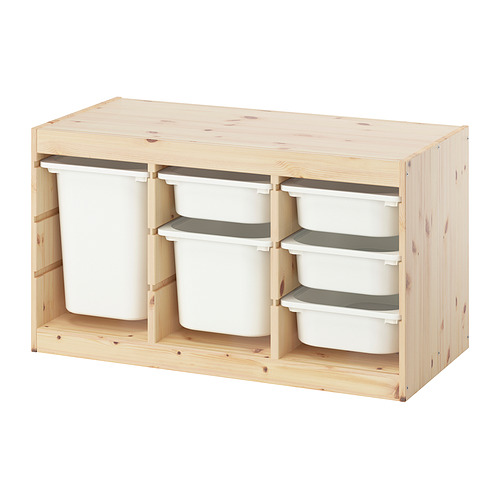 TROFAST storage combination with boxes