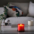 DVÄRGHÖK scented candle in glass with lid