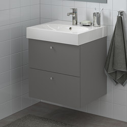 GODMORGON - 洗臉盆櫃/2抽, 高亮面 白色 | IKEA 線上購物 - PE621754_S3