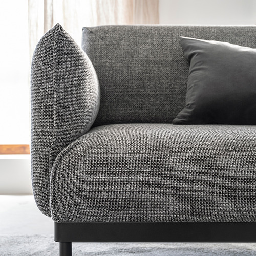 ÄPPLARYD - 三人座沙發附躺椅, Lejde 灰色/黑色 | IKEA 線上購物 - PE836505_S4