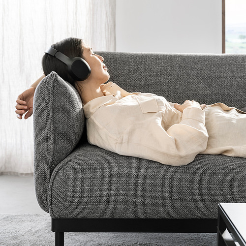 ÄPPLARYD - 四人座沙發附躺椅, Lejde 灰色/黑色 | IKEA 線上購物 - PE836509_S4
