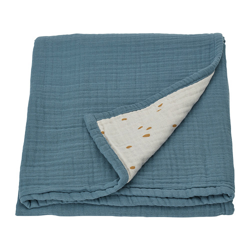 GULDVÄVARE - blanket, blue/white dotted, 80x100 cm | IKEA Taiwan Online - PE946004_S4