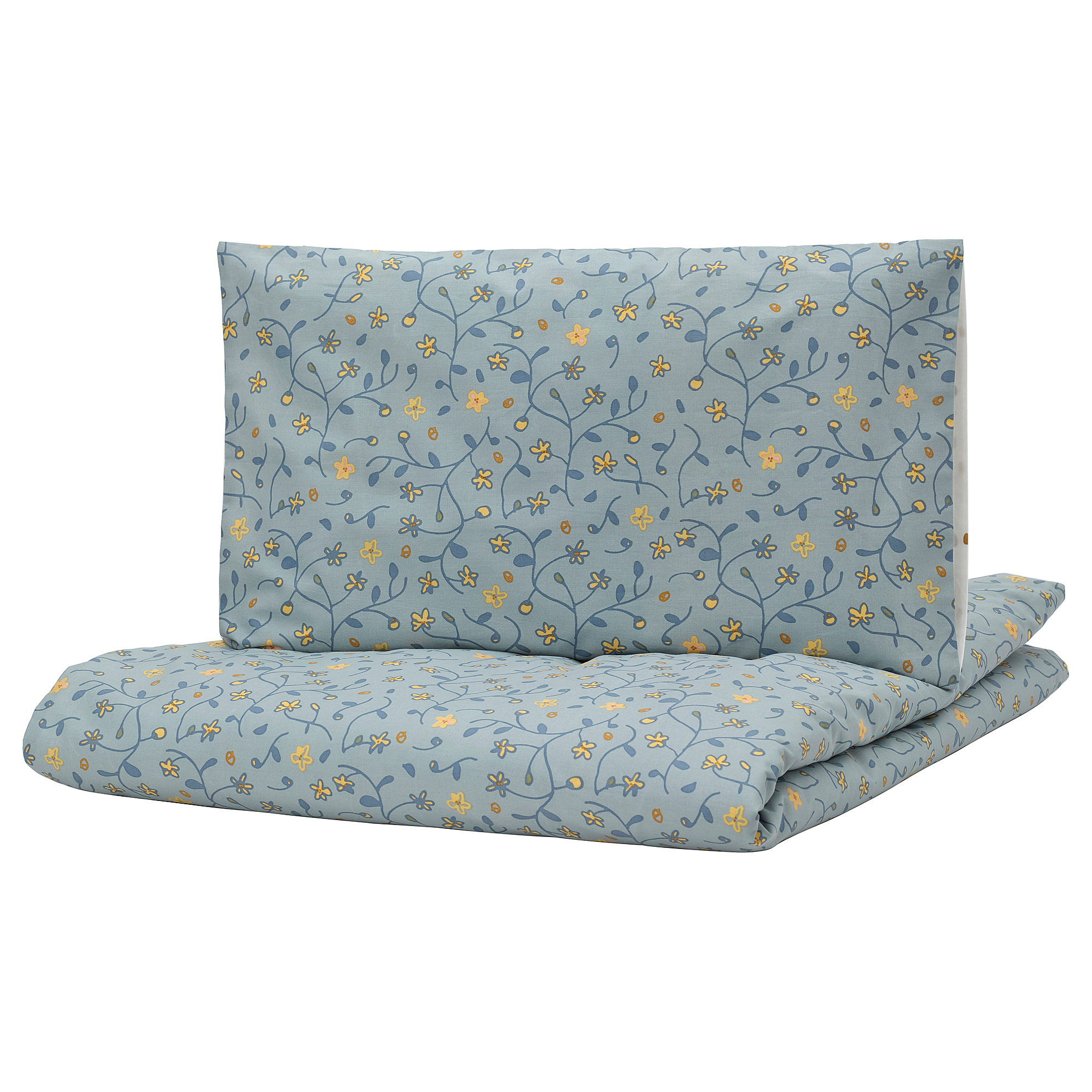 GULDVÄVARE duvet cover 1 pillowcase for cot