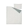 GULDVÄVARE duvet cover 1 pillowcase for cot