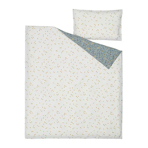 GULDVÄVARE duvet cover 1 pillowcase for cot