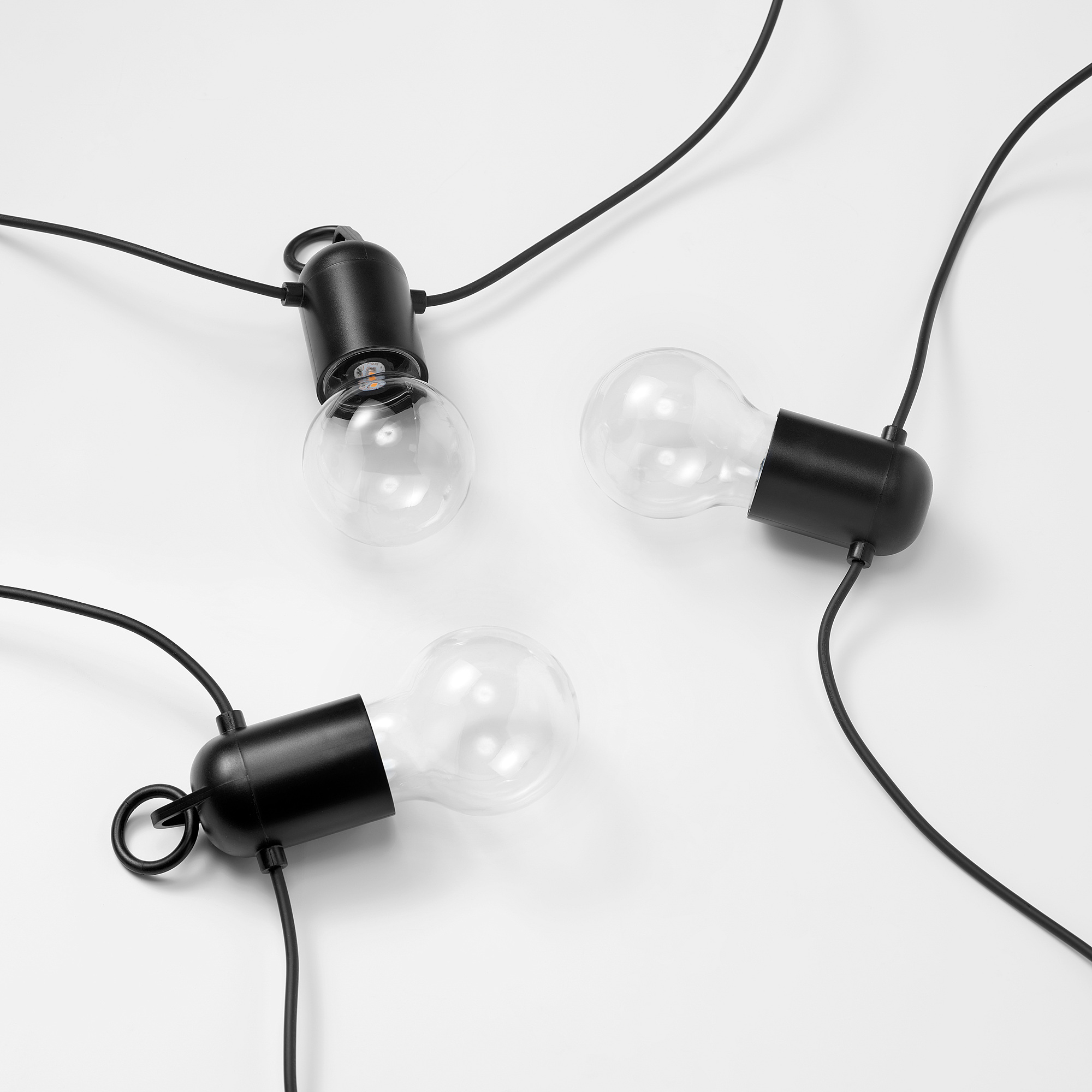 SVARTRÅ LED裝飾燈串/12個燈泡