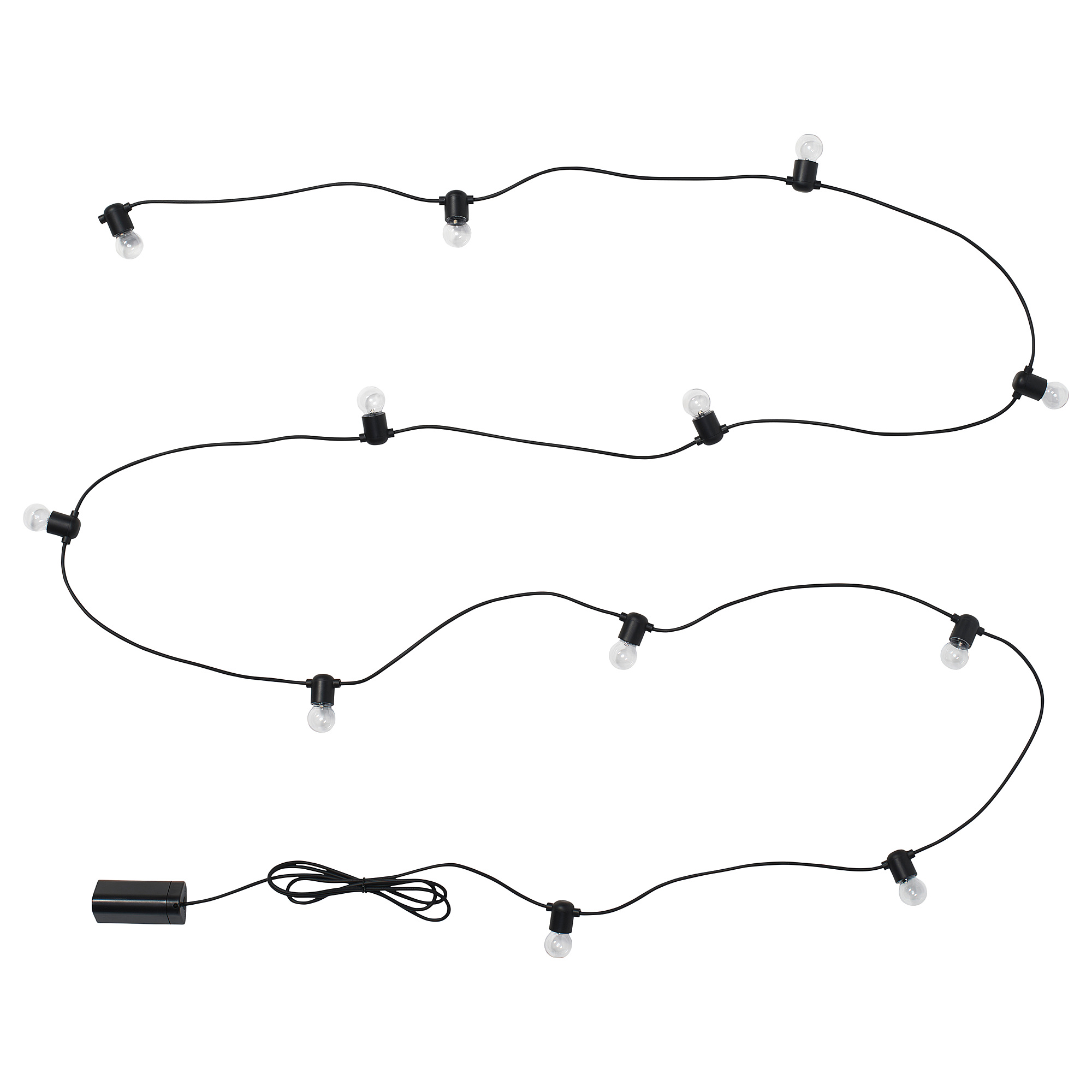 UTSUND LED lighting chain with 12 bulbs