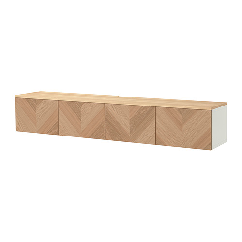 BESTÅ TV bench with doors