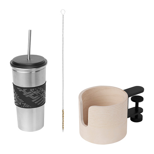 LÅNESPELARE mug and mug holder