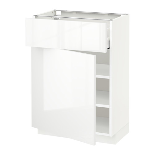 METOD/MAXIMERA - base cabinet with drawer/door, white/Ringhult white | IKEA Taiwan Online - PE521215_S4