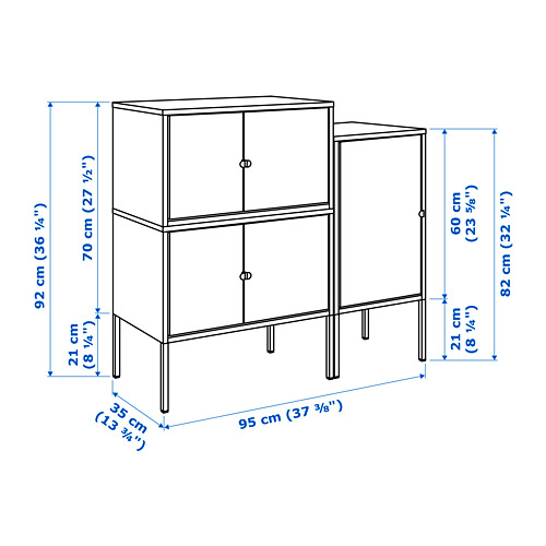 LIXHULT - 收納櫃組合, 灰色/碳黑色 | IKEA 線上購物 - PE695169_S4