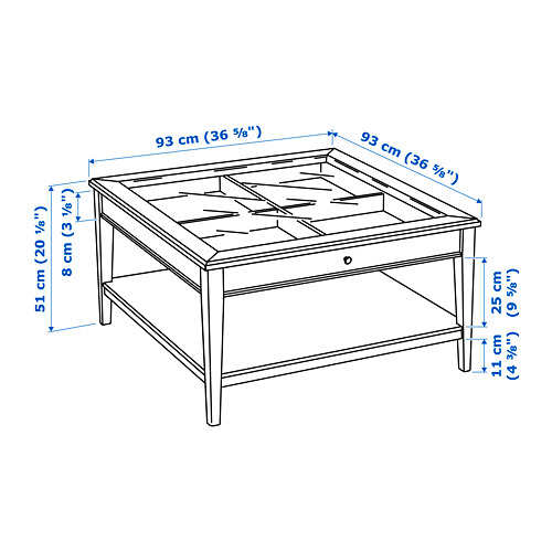 LIATORP - 咖啡桌, 白色/玻璃 | IKEA 線上購物 - PE738430_S4
