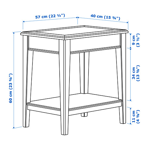 LIATORP - 邊桌, 白色/玻璃 | IKEA 線上購物 - PE738431_S4