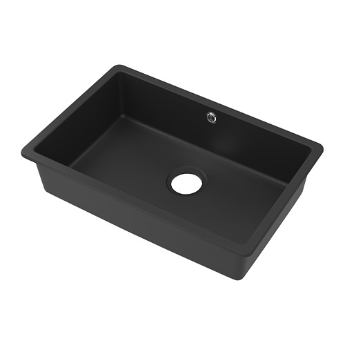 KILSVIKEN - 嵌入式單槽水槽, 黑色 石英混合物, 72x46 公分 | IKEA 線上購物 - PE777335_S4