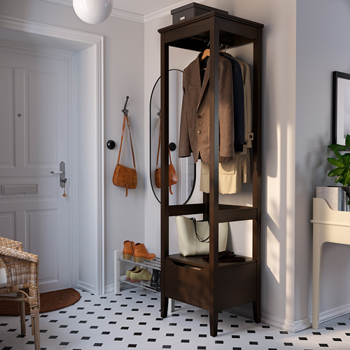 IDANÄS - 開放式衣櫃/衣櫥, 深棕色 上色 | IKEA 線上購物 - PE791235_S4
