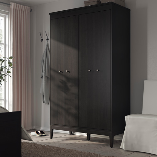 IDANÄS - 衣櫃/衣櫥, 深棕色 上色 | IKEA 線上購物 - PE791238_S4