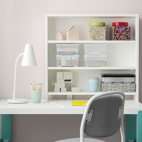 PÅHL - 書桌/工作桌附層架, 白色/土耳其藍 | IKEA 線上購物 - PE836639_S4