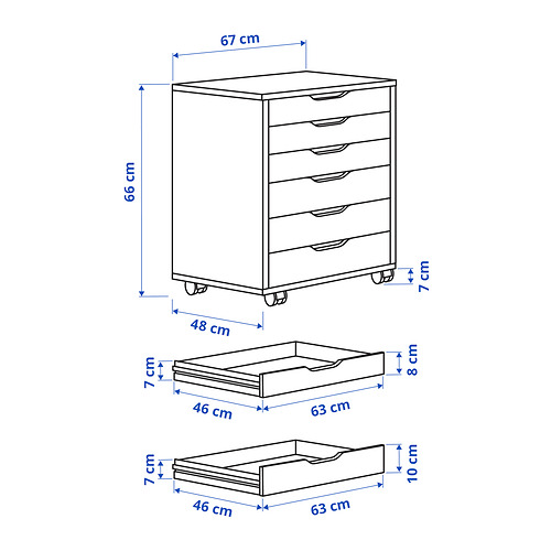 ALEX drawer unit on castors