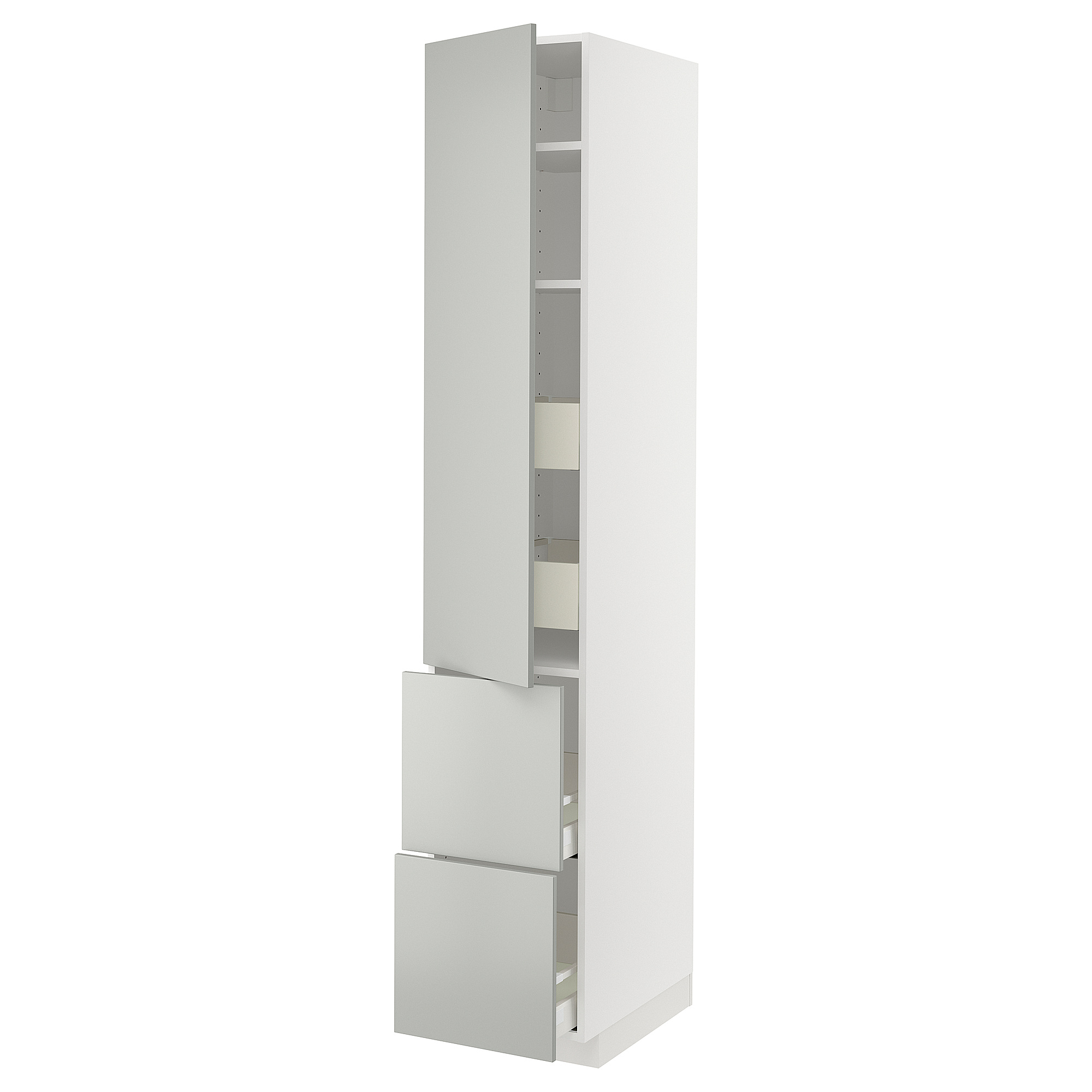 METOD/MAXIMERA hi cab w shlvs/4 drawers/dr/2 frnts