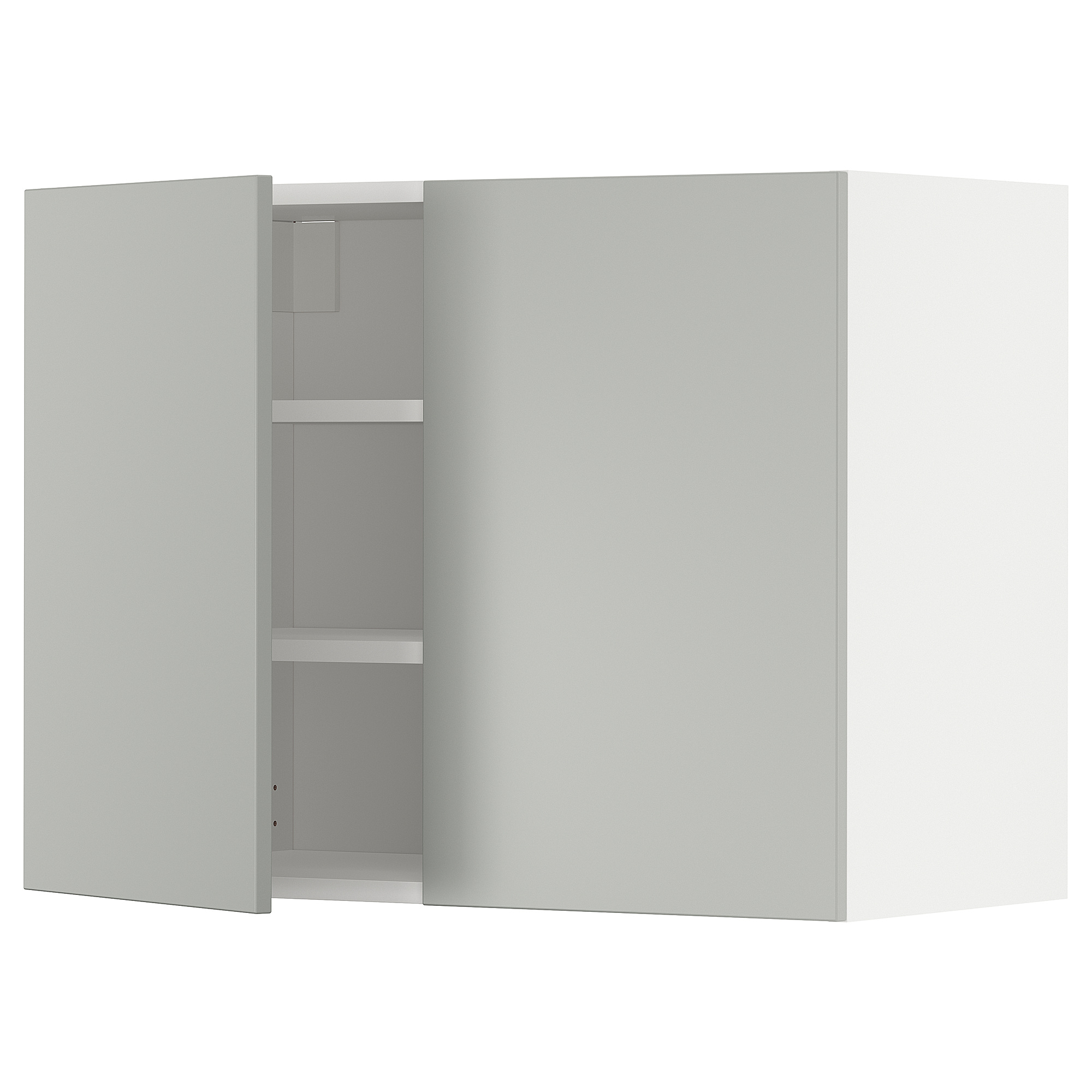 METOD wall cabinet with shelves/2 doors