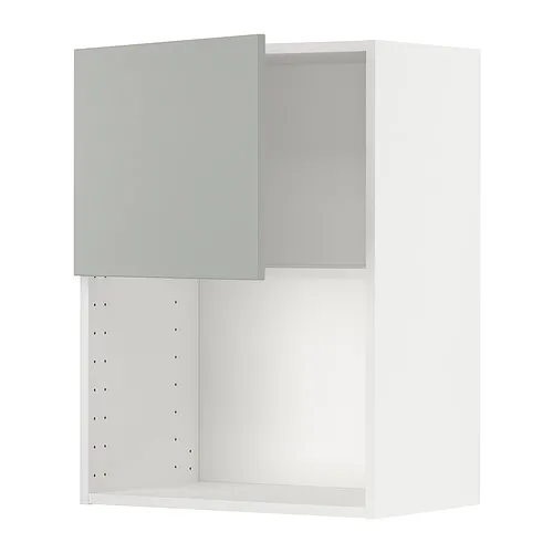 METOD - 微波爐用壁櫃, 白色/Havstorp 淺灰色, 60x37x80 公分 | IKEA 線上購物 - PE916140_S4