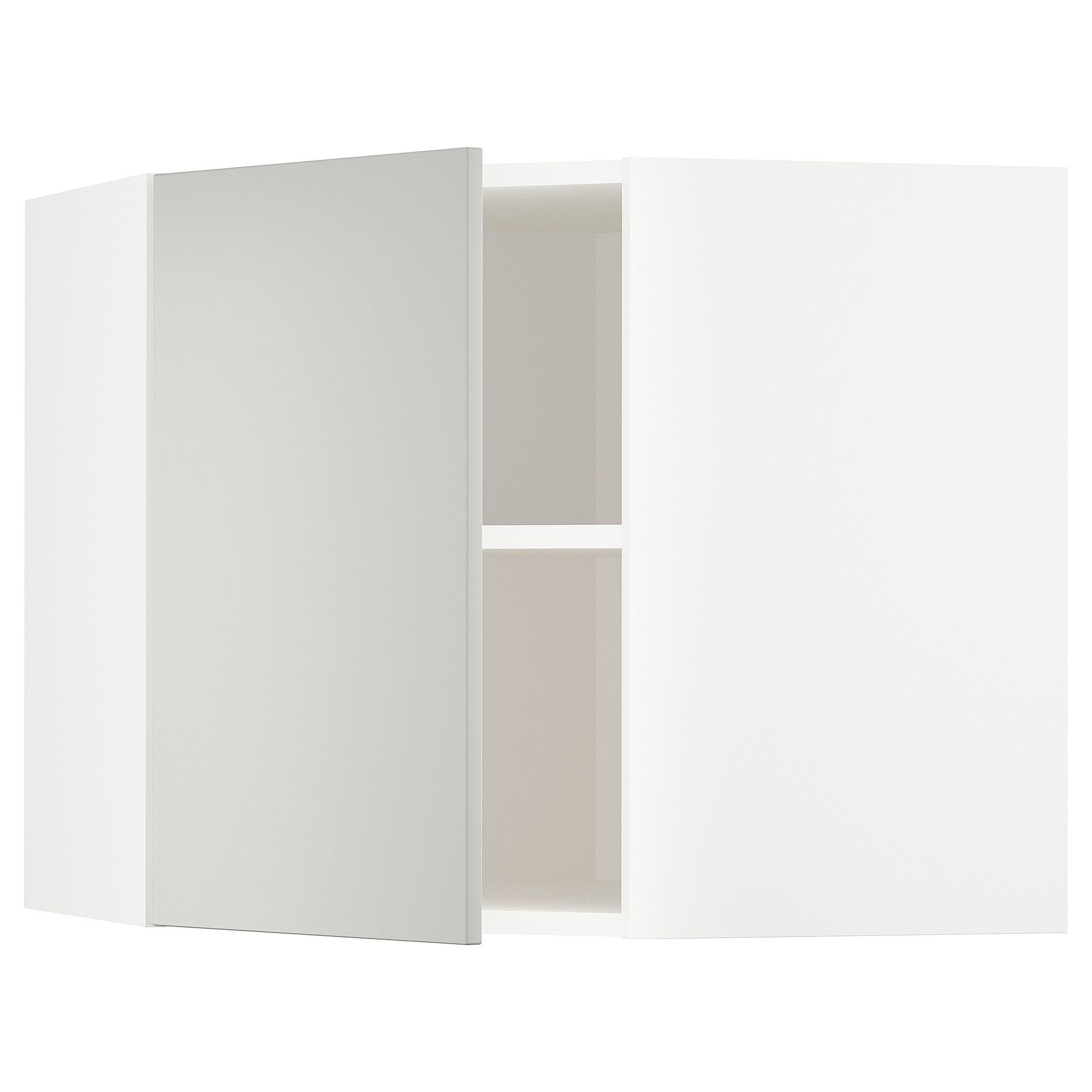 METOD corner wall cabinet with shelves